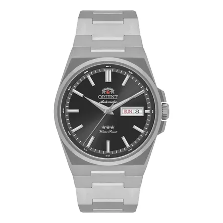 Relógio Orient Elegance 3 Stars Yn6ss020 P1sx Prateado Preto