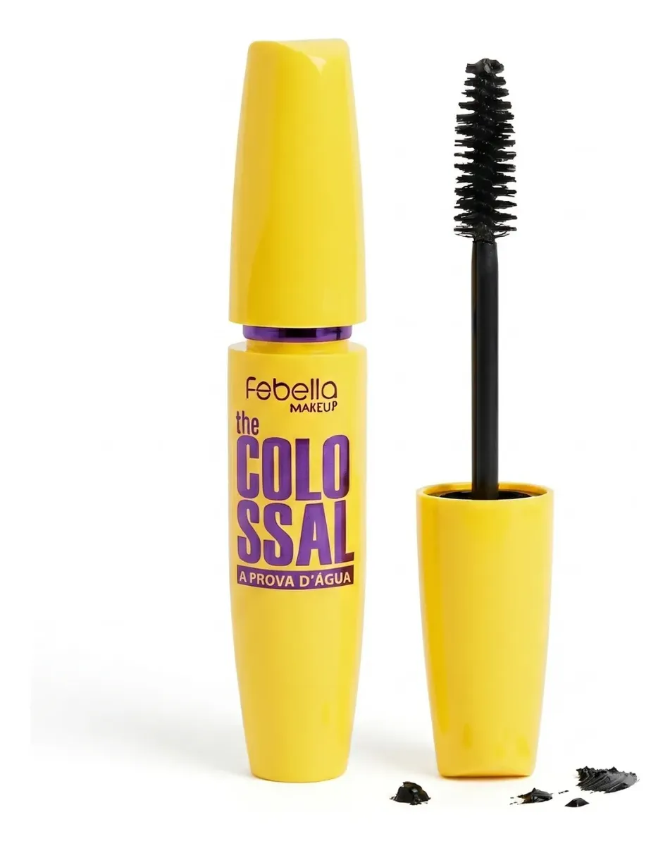 Mascara De Cílios The Colossal A Prova D'água Rímel Febella Preto