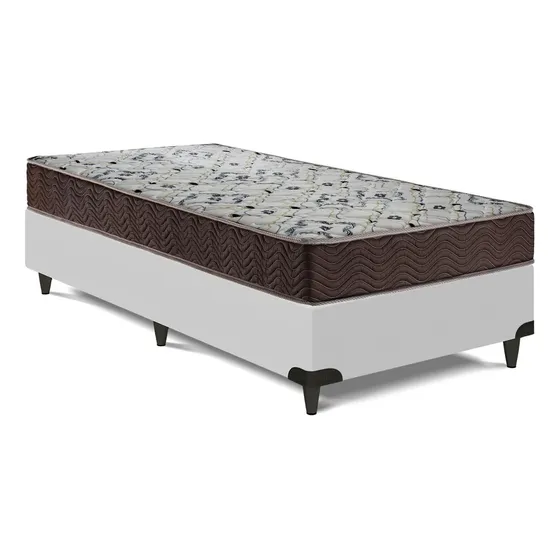 Cama Box E Colchão Iso 150 D45 - Solteiro (78x188)- Ortobom Estampado