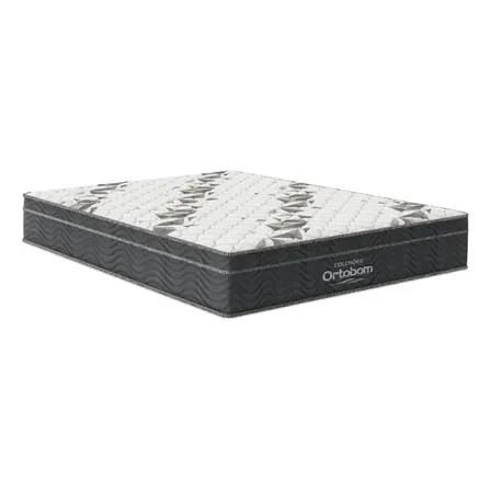 Colchão De Espuma D33 Ortobom Airtech Pillow Inn 100 Casal Cinza