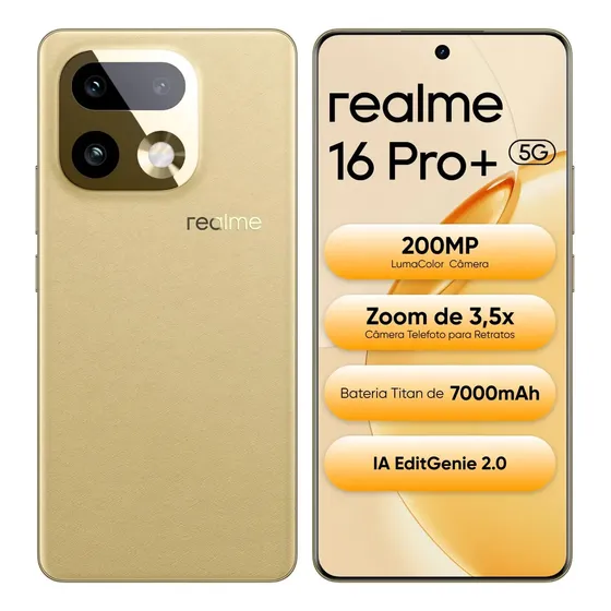 Celular Realme 16 Pro Plus 5g 12gb 512gb