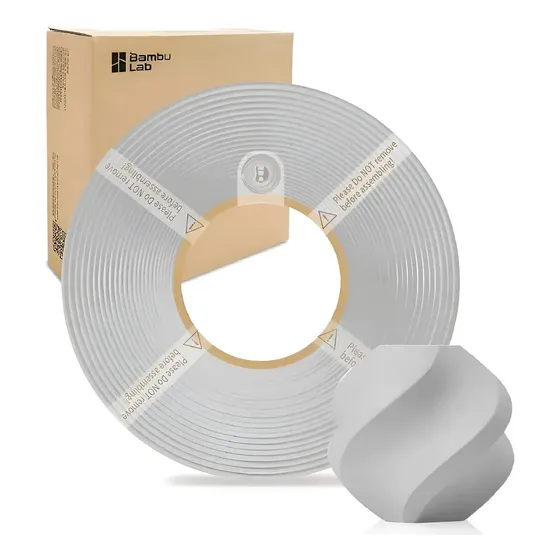 Filamento Refil Pla Lite Bambu Lab Sem Carretel 1 Kg Cinza