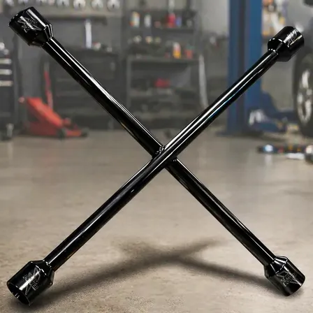 Chave De Roda Cruz 17 19 21 23mm Aço Q235 Automotiva Apertar Soltar Porcas Pneus Carro Utilitário Oficina Manutenção Ferramenta Resistente