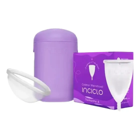 Kit Inciclo: Coletor Menstrual e Disco com Cápsula Esterilizadora