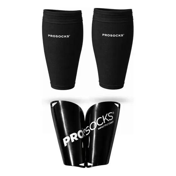 Kit Caneleira Futebol ImpactFly + Porta Caneleleira BagImpact Prosocks cor Preto Tamanho Único