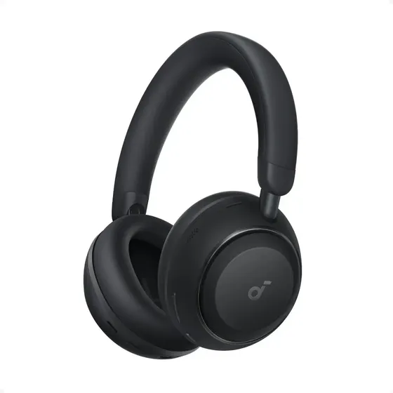 Fone De Ouvido Bluetooth 6.1 Soundcore Space 2 Da Anker, Cancelamento Ativo De Ruído 4 Estágios, Conforto Superior, 50h Autonomia, Áudio Hi-res Ldac, Conexão Dupla, Modo Soneca, Detecção De Uso, Preto