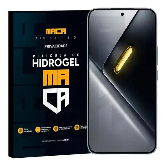 Película Hidrogel Frontal Mi Poco X8 Pro Max Privacidade