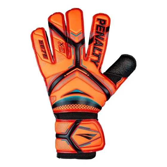 Luva de Goleiro 620309 Penalty Se7e Training Unissex Laranja Preto Flat X Grip Conforto Anatomic Sys
