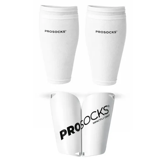 Kit Caneleira Futebol ImpactFly + Porta Caneleleira BagImpact Prosocks cor Branco Tamanho Único