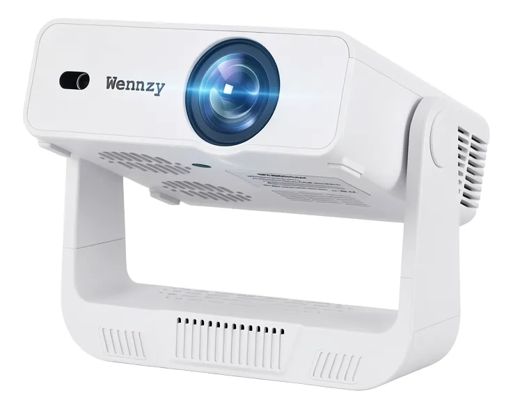 Projetor Portátil Wennzy Smart 4k 1080p Com Wi-fie Bluetooth Branco 110-220v