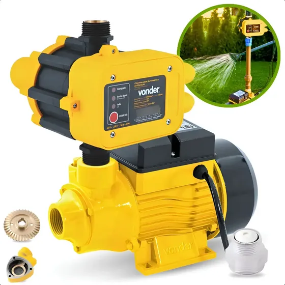 Bomba Pressurizadora De 1/2hp Com Controlador Bivolt Vonder