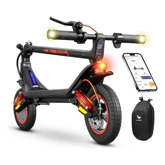 Patinete Elétrico Honeywhale M1 Max Dobrável Para Adultos Com Pneus 10 E Autonomia De 22km Preto