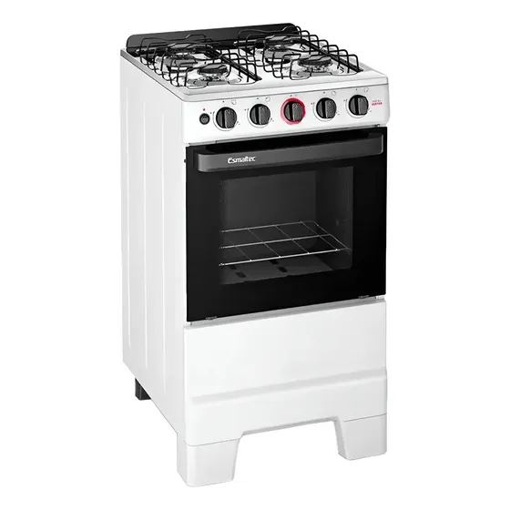 Fogão Esmaltec Ideal Pop 4 Bocas Acendimento Manual Cor Branco