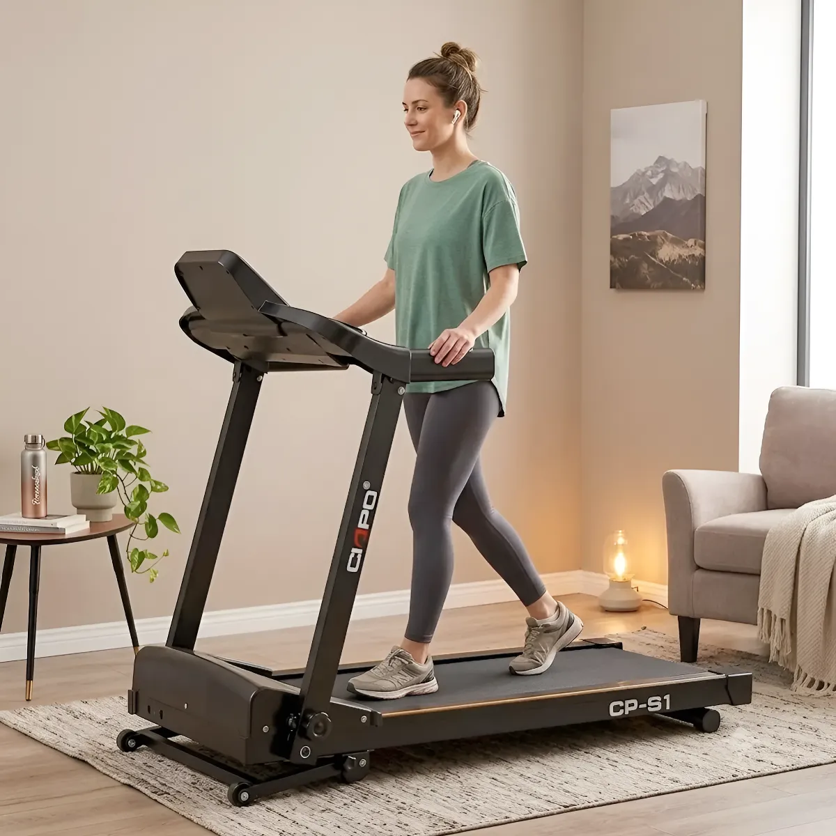 Esteira Ergometrica Eletrica Painel Digital Fitness Dobravel Preto 127/220v