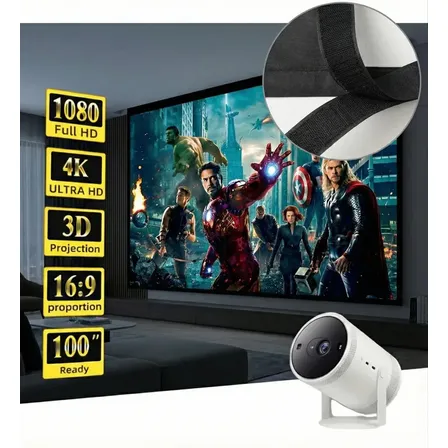 Tela Para Projetor 100 Polegadas Lagostini Branca Sem Bordas Dobrável Full Hd 4k Cinema Em Casa Datashow Projeção Interna Externa
