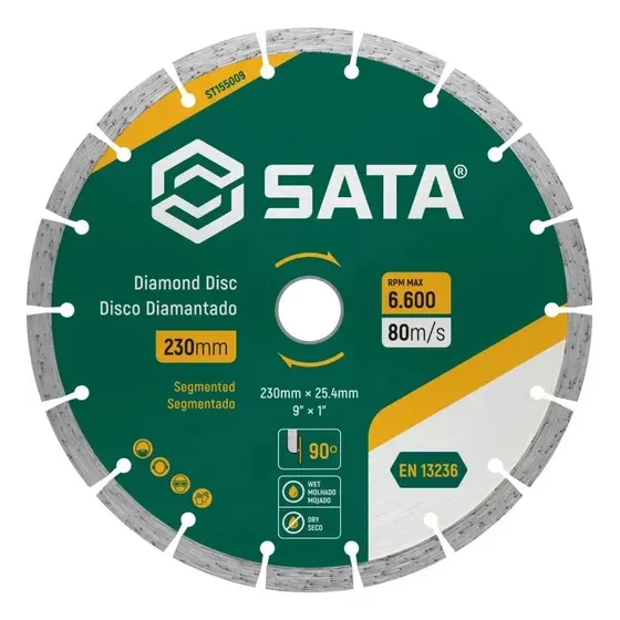 Disco Corte Diamantado Segmentado 230mm St155009 Verde