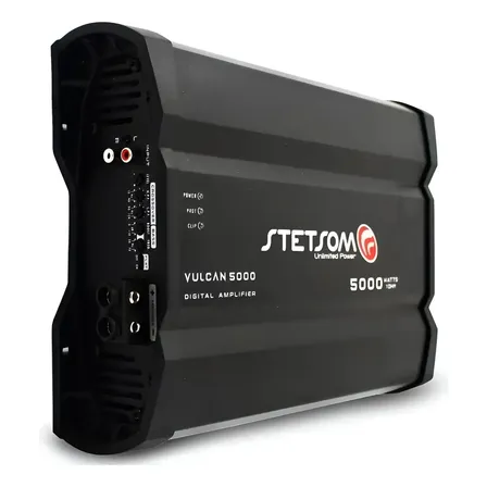 Módulo Amplificador Stetsom Vulcan 5000w Rms 1 E 2 Ohms Cor 1 Ohm