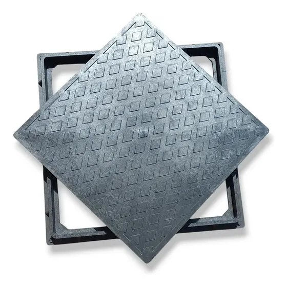 Tampa 50x50 Pvc Caixa Gordura Resistente Cisterna C/ Aro Preto