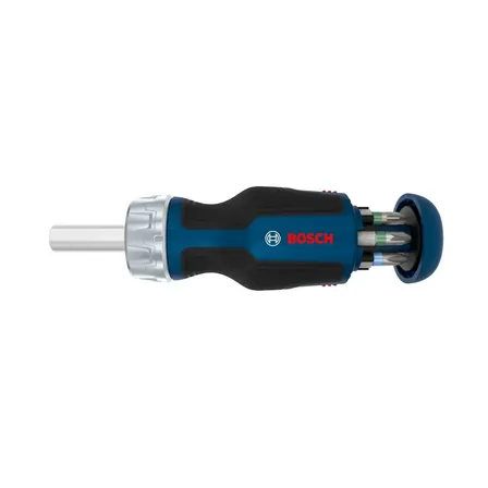 Chave De Fenda Curta De Catraca E Bits Com Magazine Professional Bosch