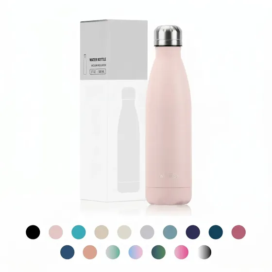 Garrafa Térmica Inox 500ml Parede Dupla Para Bebidas Frias E Quentes