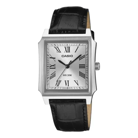 Relógio Casio Tank Standard Mtp-b190l-7bvdf Preto Prateado
