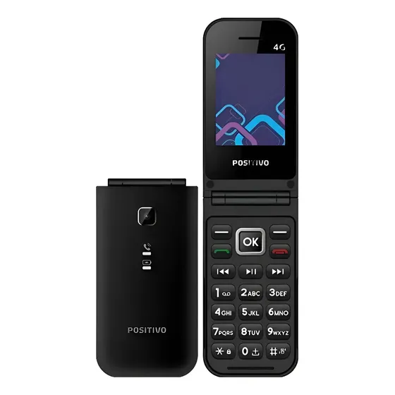 Celular Para Idoso Abre E Fecha Flip Positivo P51 4g