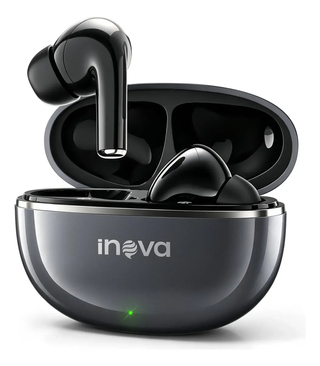 Fone De Ouvido Bluetooth 6.0 Tws Com Cancelamento De Ruído Preto