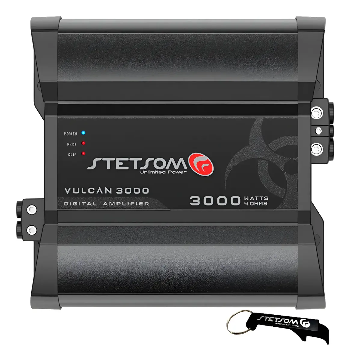 Modulo Amplificador Vulcan 3000 Stetsom 4 Ohms 1 Canal Novo Preto