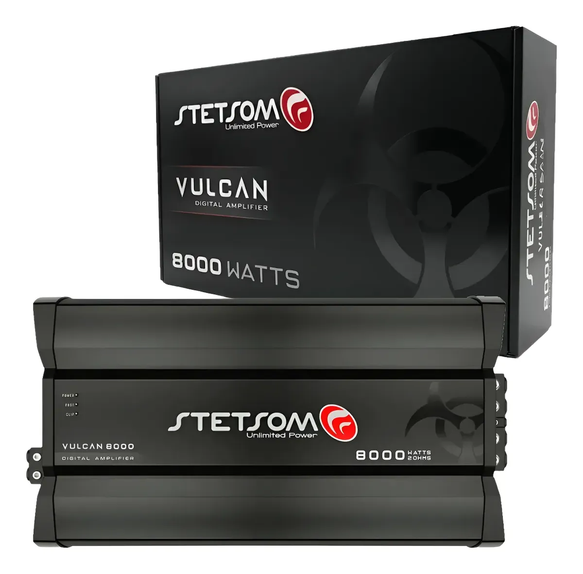 Módulo Amplificador Stetsom Vulcan 8000 2 Ohms 8.000 Wrms Preto