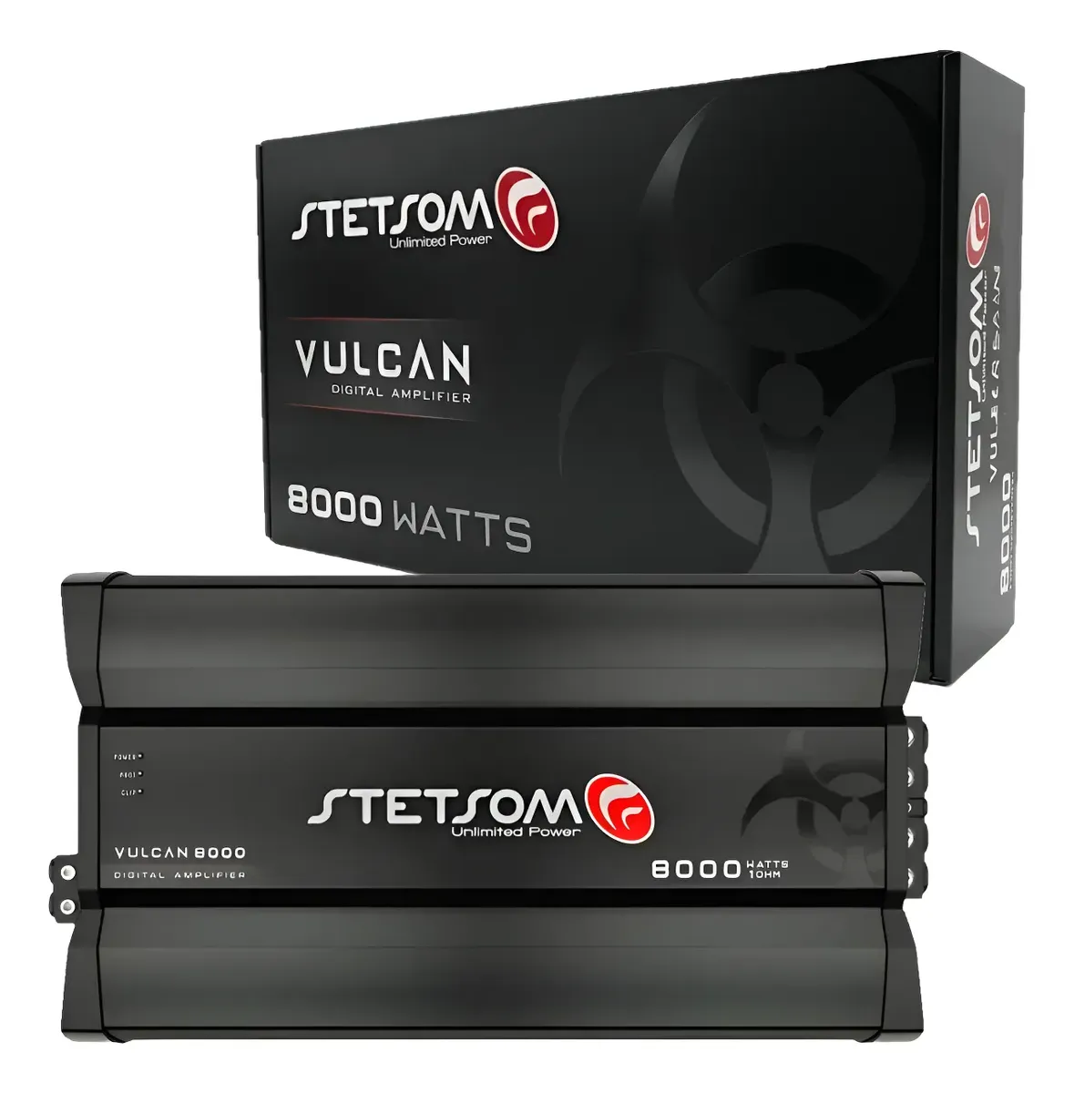 Módulo Amplificador Stetsom Vulcan 8000 1 Ohm 8.000 Wrms Preto