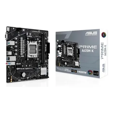 Placa Mãe Asus Prime A620am-k Amd Am5 Ddr5 Matx Usb 3.2 Preto