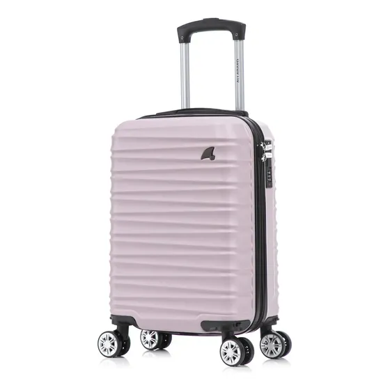 Mala de Bordo 8kg Allabard Pisa Rosa Casco ABS Premium