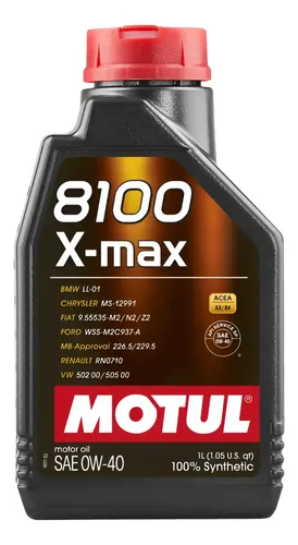 Óleo de Motor Motul 8100 X-Max 0W-40 Sintético para Carro e Caminhonete