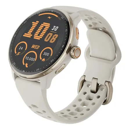 Relógio Inteligente Gps Smartwatch Amoled 3atm Outdoor Strar Caixa Bege
