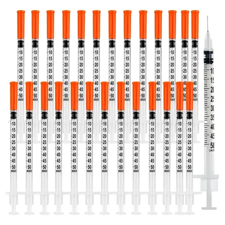 Kit 30 Seringas Insulina 0,5ml C/agulha Fixa 8mm X0,30m Sr 0.5 Ml
