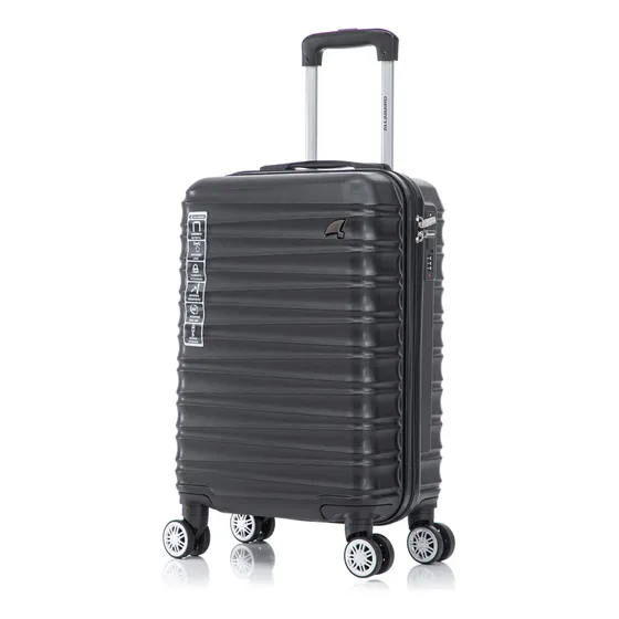 Mala de Bordo 10kg Allabard Pisa Preto Casco ABS Premium