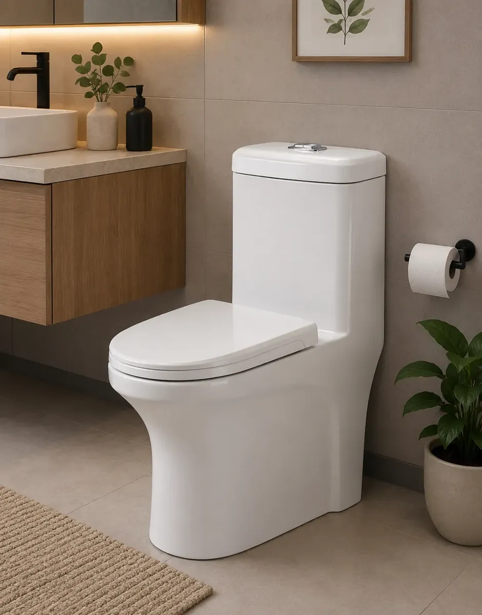 Vaso Sanitario Monobloco Banheiro Caixa Acoplada Descarga Branco