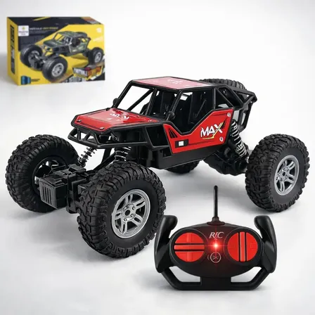 Carrinho Controle Remoto Recarregavel Rally Binquedo Jipe Max Carro Bateria Off Road Big Foot Estilo 4x4 Infantil Trilha Lovelaland Colorido Speed Max