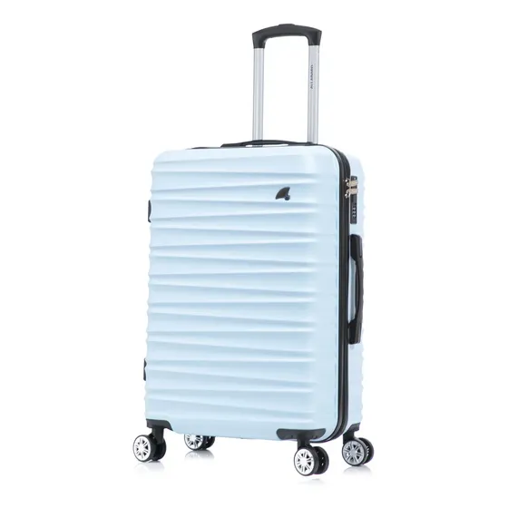 Mala de Viagem Média 23kg Allabard Pisa Azul Casco ABS Premium
