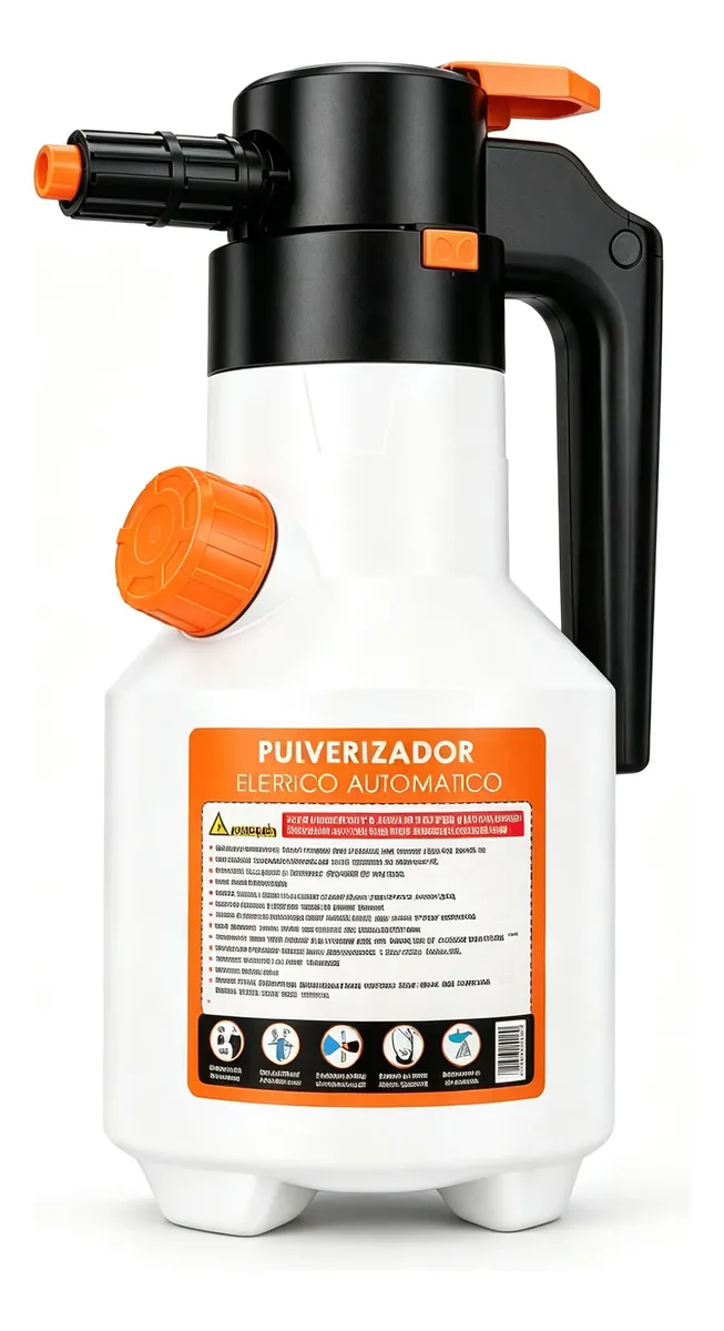 Pulverizador Elétrico Espuma 2l Multiuso Carro Casa Jardim Branco