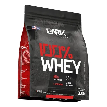 Whey Protein Concentrado 100% 900g Refil Dark Lab Sabor Gelatto Di Latte