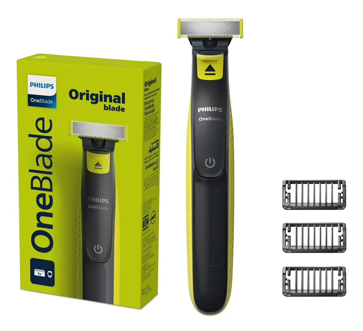 Barbeador Aparador Elétrico One Blade Philips Qp2724/10 Preto 5v