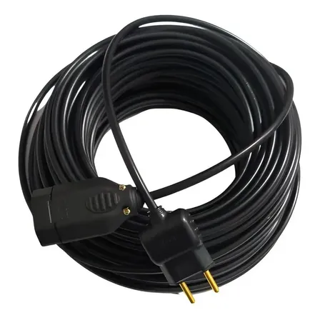 Extensão Eletrica 30 Metros Reforçada Profissional 10a Co Preto