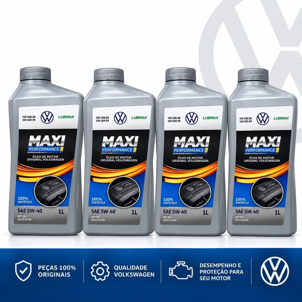 4 Litros Óleo 5w40 508 88 509 99 Maxi Performance Lubrax