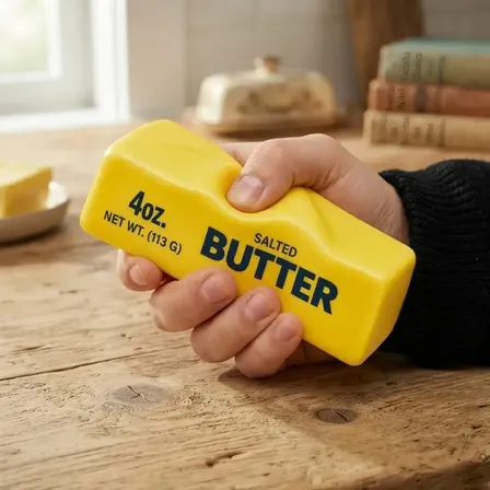 Squishy Butter Barra De Manteiga Viral Tik Tok Rápido Amarelo