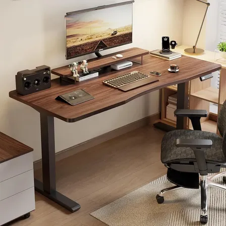 Base De Mesa Elevatória Elétrica Com Motor Único Vie Idéale Preto