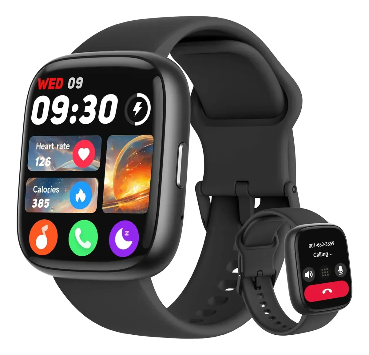 Smartwatch Alexa Bluetooth Chamada Tela 1.83 Ip68 120 Esport Preto