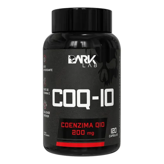 Coenzima Q10 200mg Por Porção 120 Cápsulas Dark Lab Sem Sabor