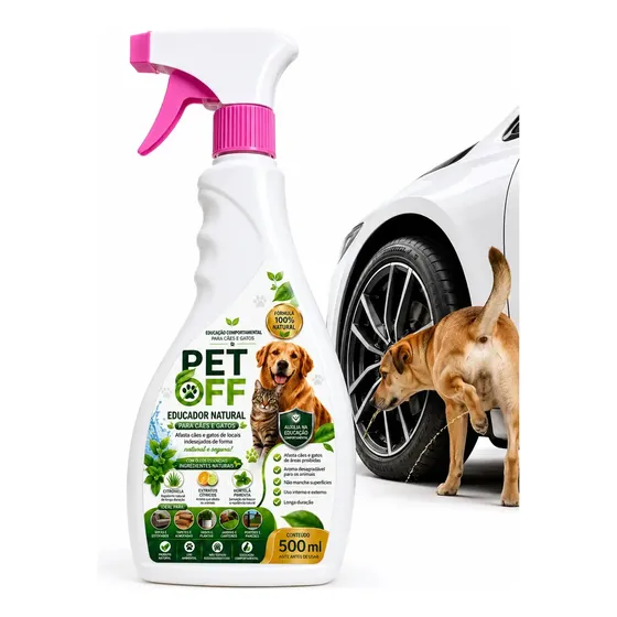Repelente Afasta Cães E Gatos Evita Xixi Cocô De Pets 500ml