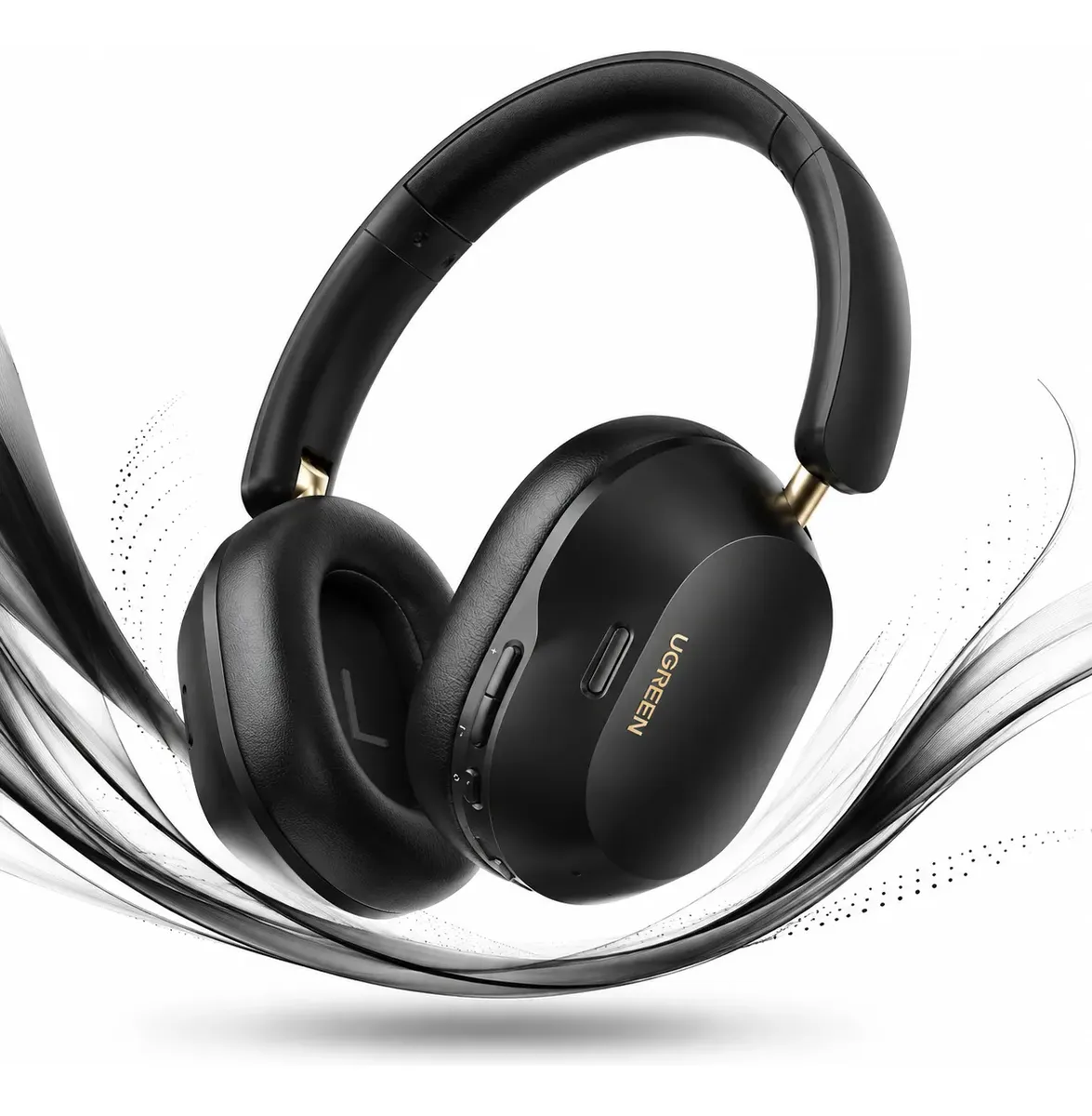 Headphone Fone Bluetooth Ugreen Max5c 75h Espacial Anc 43db Preto